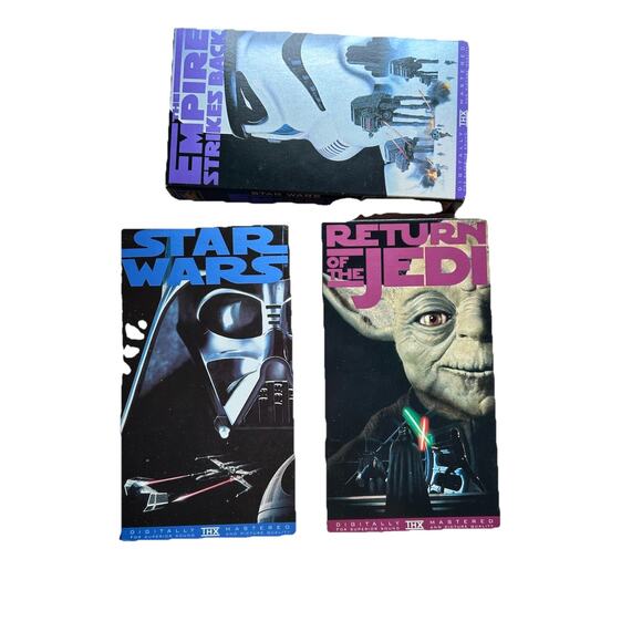 STAR WARS TRILOGY VHS Box Set 3 Tapes 1995 Edition Original THX Version - Picture 2 of 5